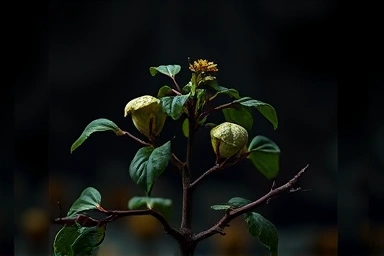 Metaphor of a relationship wilting due to hurtful, dismissive words.