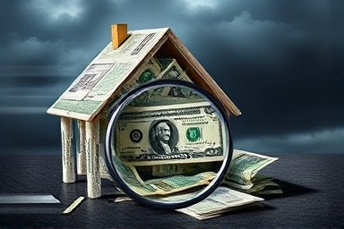 Symbolic collapse of financial cards due to subprime crisis