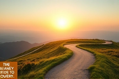 Path to financial freedom with abstract symbols of growth and security.