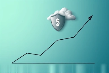 Financial growth chart protected from taxes, investment security.