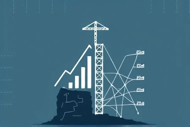 Construction and real estate market intertwined, showing crisis and recovery.