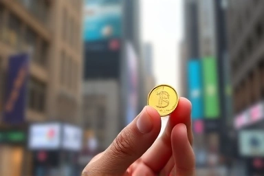 Gold coin symbolizing dividend income