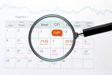 Simplified economic calendar with key indicators highlighted.