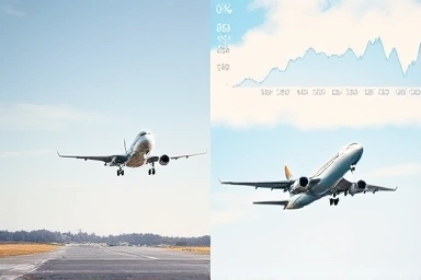 Economic soft landing vs hard landing airplane analogy