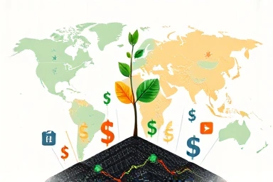 Global stock growth and diversification concept