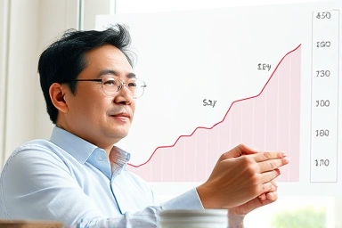 Consistent financial growth and dividend payouts on a chart.