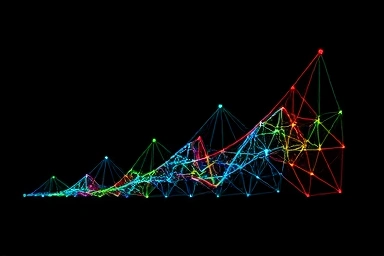 Exponential growth network visualization