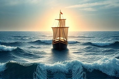 Investment compass guiding through market volatility to financial calm.