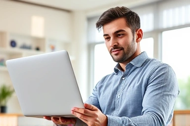 Investor analyzing portfolio performance with confidence and clarity.