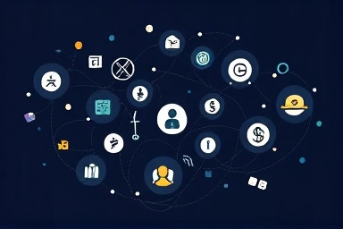 Abstract representation of hidden financial networks and risks.