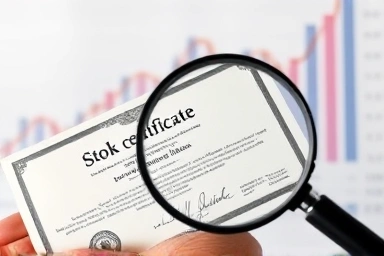 Analyzing stock certificates for shareholder value.