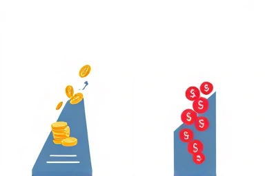Symbolic representation of stock split impact on stock prices.