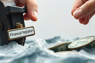 Financial regulation lever calming turbulent currency market waves.