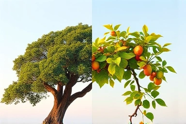 Value vs. Growth investing symbolic representation