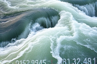 Strong river currents symbolizing economic moat.