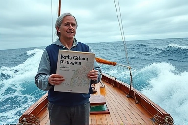 Calm navigation through financial market storms with guiding principles.