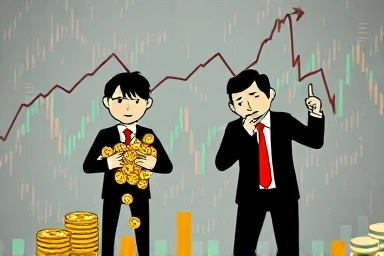 Investor psychology, greed vs fear, market panic symbolism, financial behavior