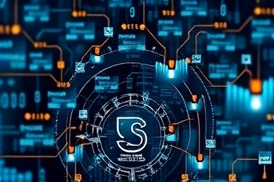 Abstract visualization of complex financial instruments and debt flows.