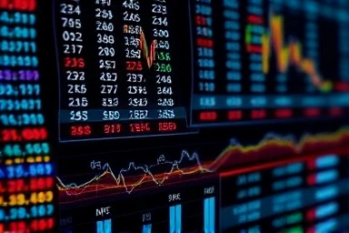 Detailed view of complex financial data analysis and risk indicators.