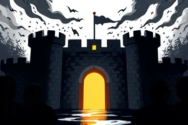 Fortified castle representing exclusive value creation and market dominance.