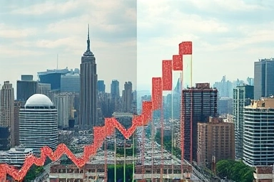 Economic contrast, currency impact on national development, prosperity vs hardship.