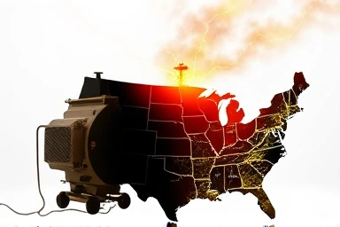 Symbolic representation of Edison's DC vs. Tesla's AC in the War of Currents.