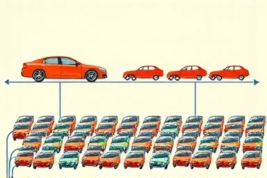 Symbolic transition from exclusive to mass car ownership