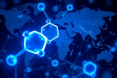Interconnected AI, hydrogen molecules, policy, and supply chain elements