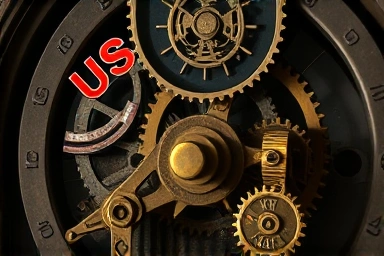 Interconnected global economy gears under US interest rate influence.