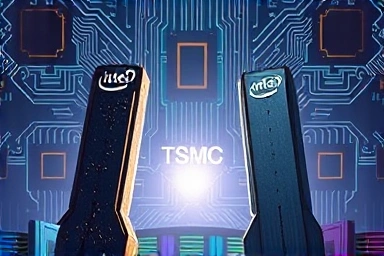 Semiconductor giants in technological warfare, representing Intel, TSMC, and Samsung.