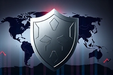 Symbolic shield representing geopolitical resilience and defense.