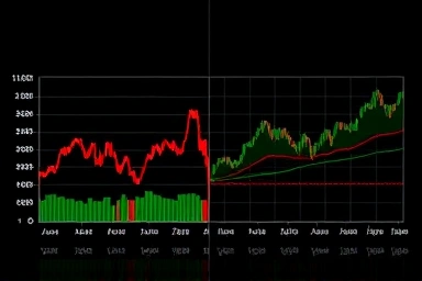 Stock market comparison, volatile vs stable growth