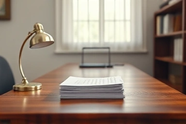 Humble office desk representing frugality and efficient management.