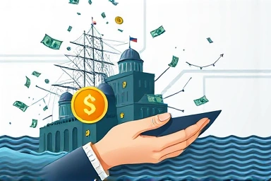 Symbol of Federal Reserve stabilizing financial system.