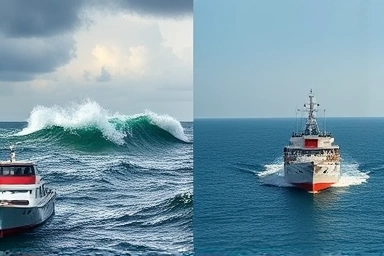 Economic uncertainty vs. investment opportunity visual metaphor.