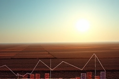 Symbolic US shale oil field with global economic influence.