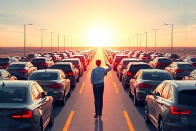 Person escaping slow path to embrace financial independence.