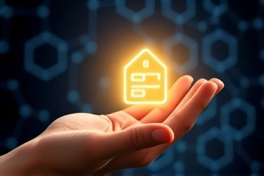 Digital hand holding intangible asset symbolizing Web 3.0 ownership.