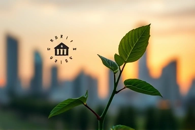 Symbolic growth of a business through strategic investment.