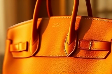 Iconic Hermes Birkin bag, luxurious leather, timeless elegance.