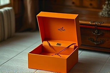 Open luxury box, anticipation, enduring brand legacy