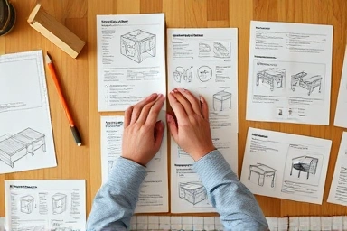 Hands assembling IKEA furniture, symbolizing user participation and satisfaction.
