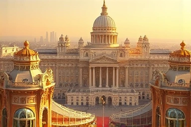 Symbolic representation of the LVMH luxury empire and its success.