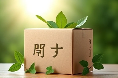 Eco-friendly Market Kurly paper box symbolizing sustainability