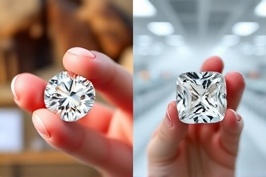 Natural diamond vs. lab-grown diamond comparison