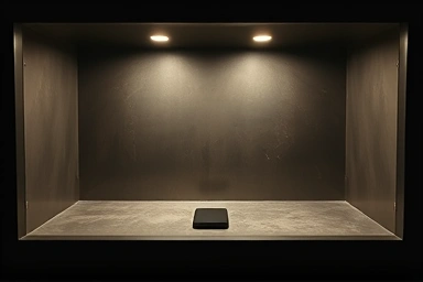 Lost innovation, forgotten technology, empty display shelf