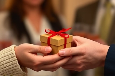 Exchanging pepero gift, connection, social gesture