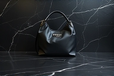 Timeless Prada nylon handbag on marble