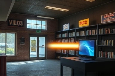 Video rental store transition to streaming data.