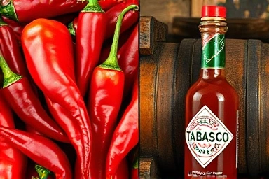 Transformation of chili peppers to aged sauce in oak